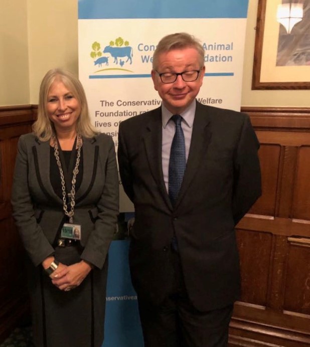 michael gove lorraine platt conservative animal welfare foundation banner