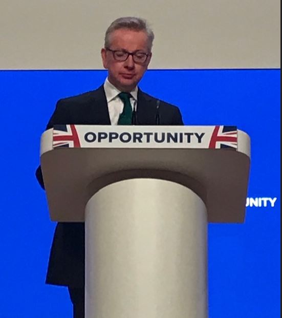 michael gove conference speech 2018 snip